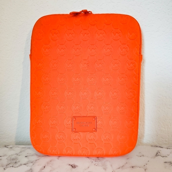 Michael Kors Orange Tablet Sleeve Soft Minimalist Design - Picture 1 of 5